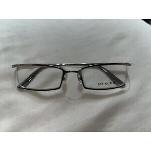 JAI KUDO 430 M12 SILVER EYEGLASSES GLASSES HALF RIM METAL FRAME 50-18-135mm
